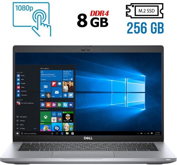 Ультрабук Б-класс Dell Latitude 5420 / 14" (1920x1080) IPS Touch / Intel Core i5-1135G7 (4 (8) ядра по 4.2 GHz) / 8 GB DDR4 / 256 GB SSD M.2 / Intel Iris Xe Graphics / WebCam / Windows 10 б/у