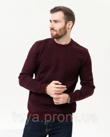 Свитер цвет бордовый размер L FI_009495