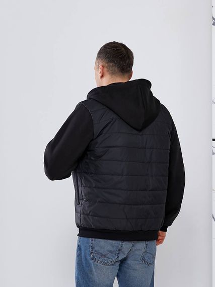 Мужская легкая весенняя куртка-бомбер утепленный VL056 цвет черный, размер 54/56 | Зображення 4