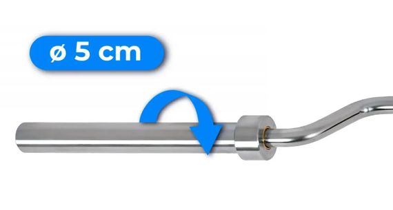 Гриф олімпійський для присідань Thunder 244/50 (SQUAT-BAR-224/50) | Зображення 4