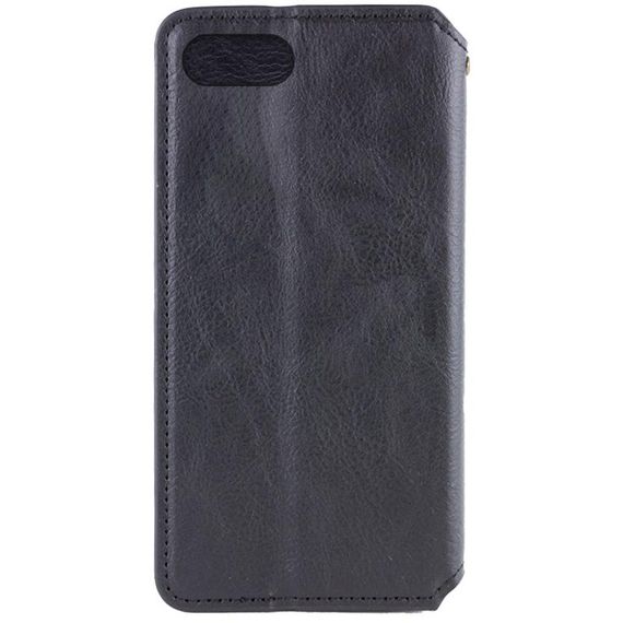 Кожаный чехол-книжка GETMAN Cubic (PU) для Apple iPhone 7 / 8 / SE (2020) (4.7") Черный | Зображення 1
