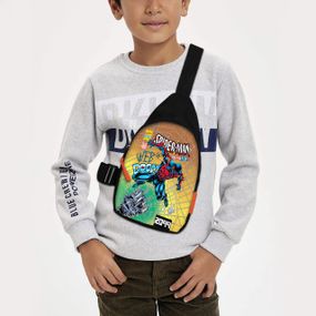 Сумка через плече дитяча Людина-павук 29х17 см сумка слінг для хлопчика (02266)