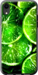 Чохол на iPhone XR Зелені часточки лимона "852t-1560-2448"