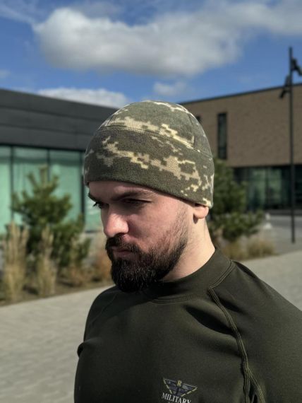 Шапка фліс піксель Military | Зображення 6
