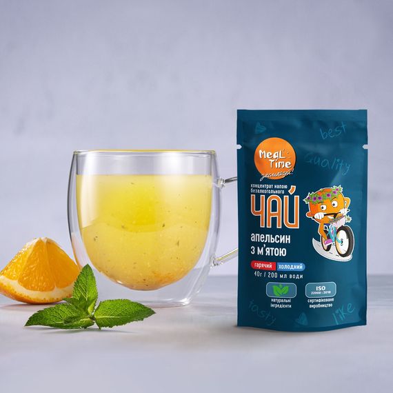 Чай концентрований Meal time «апельсин з м’ятою » 40г*13шт | Зображення 1