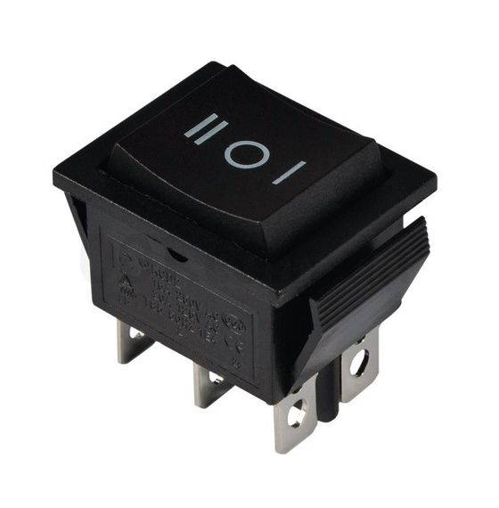 Перемикач KCD2-203 B/B 1 клавіша чорна перекидний Ny95500786 | Зображення 1