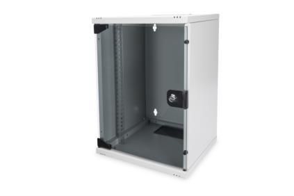 Шкаф DIGITUS 10&quot; 9U 312x300, стекл.дверь, 30kg max, серый (DN-10-09U)