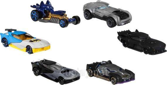 Набор из 6-ти машинок Хот Вилс Бэтмен Оригинал Hot Wheels Batman Бэтмобиль | Зображення 3
