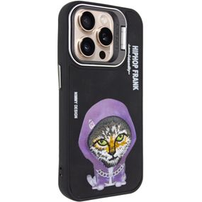 TPU+PC чехол Friends для Apple iPhone 15 Pro Max (6.7") Black Cat