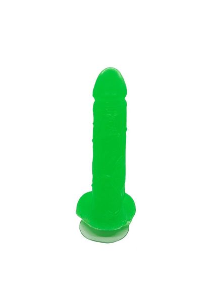 Крафтовое мыло-член с присоской Чистый Кайф Green size L натуральное | Зображення 1