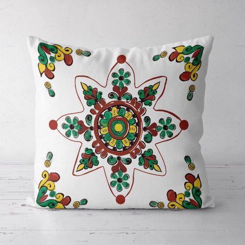 Подушка декоративна Soft Квіткова зірка 45x45 см (45PST_TR005)