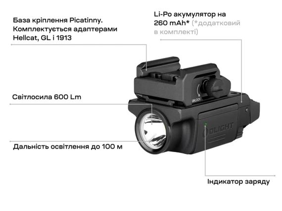 Ліхтар Olight PL-Mini 3 Valkyrie Black | Зображення 9
