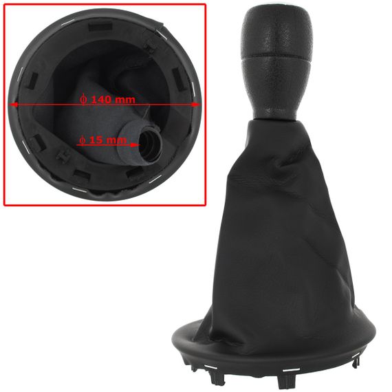 Citroen Berlingo III (від 2008-) ручка КПП перемикання передач + чохол з рамкою 5 ступка, Сітроен Берлінго 3 | Зображення 1