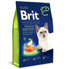 Сухой корм Premium by Nature Cat Sterilized Salmon для взрослых стерилизованных кошек, с лососем 300 г 8