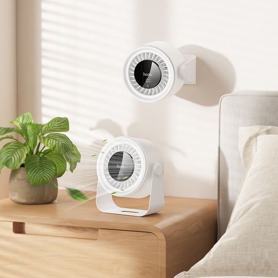 Вентилятор HOCO HX66 3000 mAh Desktop circulating fan White | Зображення 8