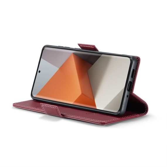 Кожаный чехол-книжка Retro Case для Xiaomi Redmi Note 13 Pro Plus цвет Красный | Зображення 2