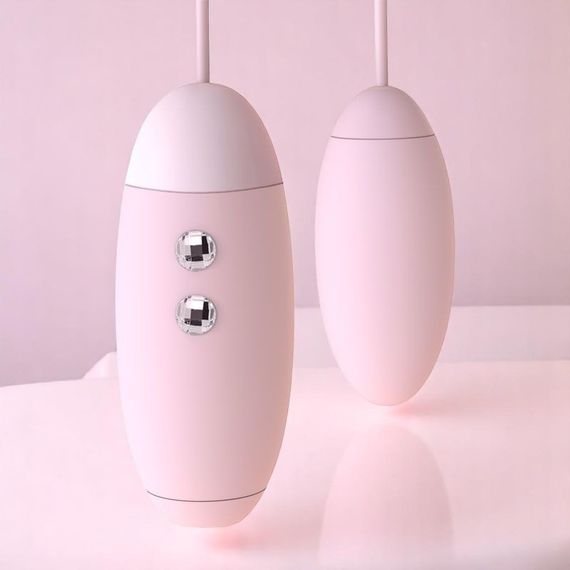 Вакуумний стимулятор з віброяйцем 2-в-1 KissToy Miss VV Pink — подвійна насолода в одному пристрої