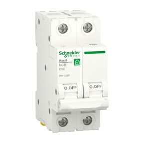 Автоматичний вимикач змінного струму  Schneider RESI9 50А, 2P, крива, 6кА