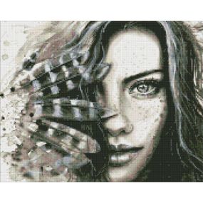 УЦЕНКА!!! Алмазная мозаика "Выразительный взгляд" AMO7435-UC 40х50 см