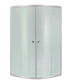 Душова кабіна Lidz Latwa SC80x80.SAT.MID.FR, півкругла, скло Frost 4 мм без піддону