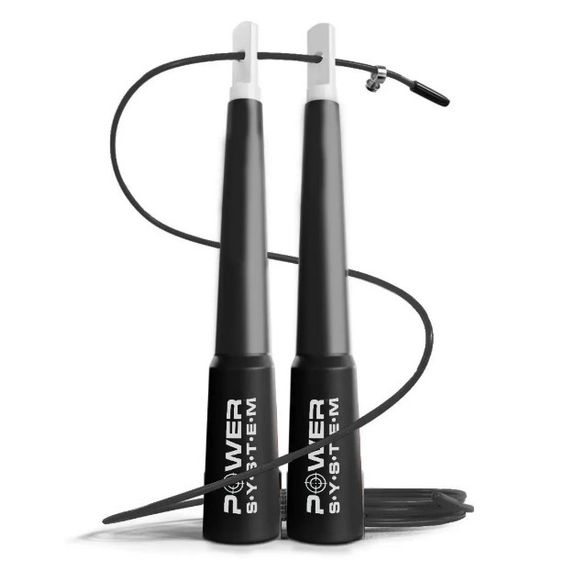 Скакалка швидкісна Power System PS-4033 Crossfit Jump Rope Black 2,8 м (PS-4033_Black)