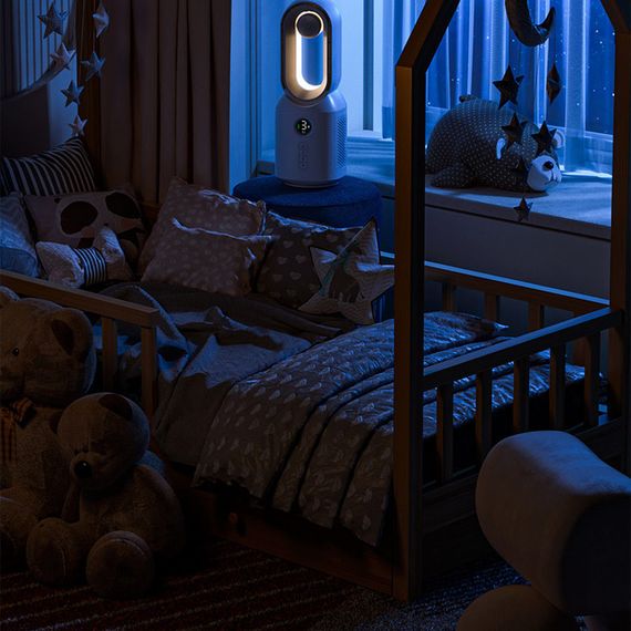 Настільний вентилятор F8 3in1 з Bluetooth-динаміком і нічником 4000mAh White | Зображення 6