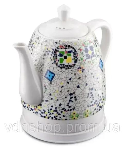 Электрический кухонный керамический чайник с мозаикой на 1,4л MS 7837 1000W | Зображення 1