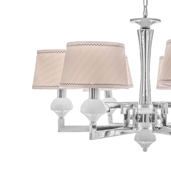 Люстра подвесная с абажуром E14 40W WH (BCL-674S/6) | Зображення 3