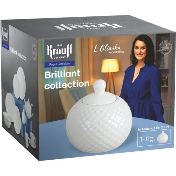 Сахарница Krauff Brilliant collection 21-316-002 310 мл белая | Зображення 1