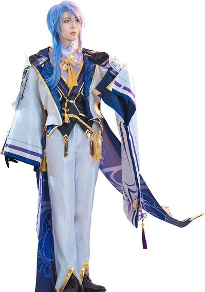 Костюм Комиссато Аято XXL косплей Геншин Импакт комплект образ Kamisato Ayato Genshin Impact на Хэллоуин аниме | Зображення 3