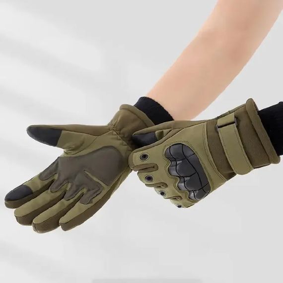 Зимові тактичні рукавички сенсорні +5°C до -20°C XL Хакі XPRO (23457372501_367) | Зображення 2