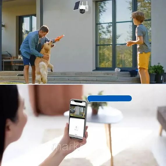 Вулична WiFi камера відеоспостереження із сонячною панеллю PTZ XPRO TQ5 (234573518_2514) | Зображення 2