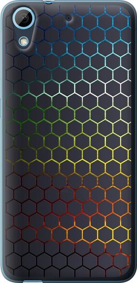 Чехол на HTC Desire 628 Dual Sim Переливающиеся соты "498u-949-17620"