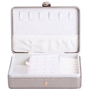 Шкатулка для украшений из эко кожи 16×11×4.7 см органайзер для ювелирных изделий HP-5-30GOLD