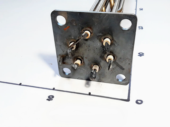 Блок ТЕНів 15000W на квадратному фланці 100×100 мм (Україна) | Зображення 1