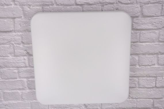 Сучасний квадратний світильник стельовий LED для кімнати кухні ванної з пультом 25716 Білий 4х38х38 см. | Зображення 2