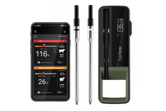 Термометр бездротовий з 2 щупами Bluetooth GRILLI 777227 Код: 012396 | Зображення 2