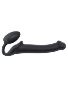 Безремневой страпон Strap-On-Me Black M, полностью регулируемый, диаметр 3,3см Sex Aura