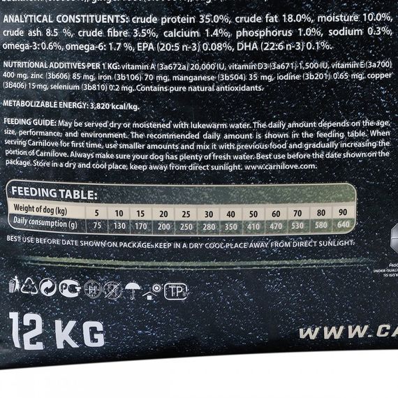 Корм сухий Carnilove Fresh Chicken and Rabbit for Adult dogs для дорослих собак усіх порід з куркою та кроликом 12 кг | Зображення 4