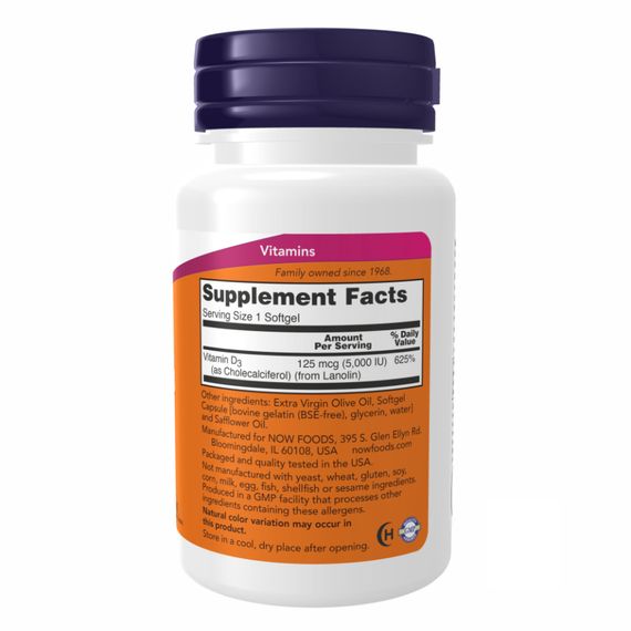 VIT D-3 5000 IU - 240 sgels | Зображення 1