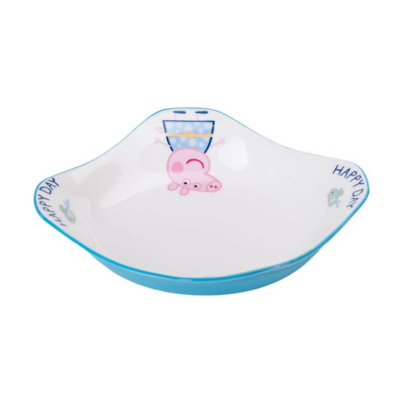 Порцелянова глибока глибока квадратна тарілка для дітей 350 мл HP-15-16 | Зображення 2