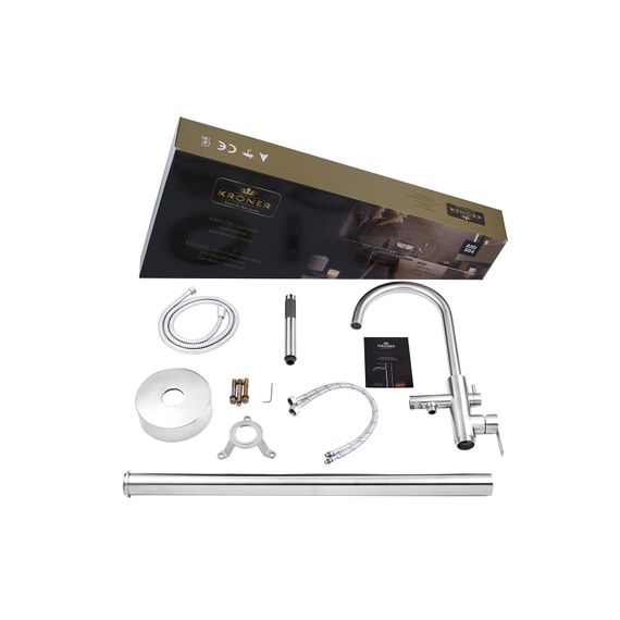 Змішувач для ванни Kroner Edelstahl Klassisch - ESG077 (CV029975) | Зображення 2