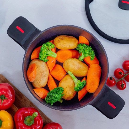 Каструля Magio MG-1171 Лита антипригарна 5л 24 см CK-60 | Зображення 1