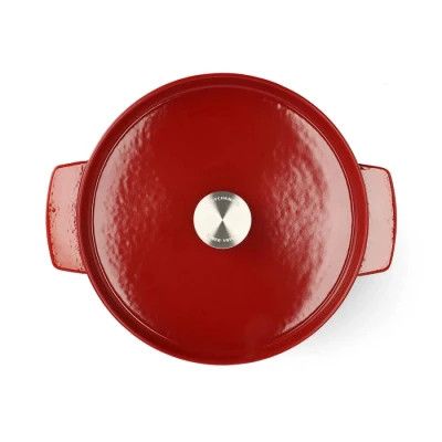 Каструля KitchenAid чавунна з кришкою 5,2 л Червона (CC006060-001) | Зображення 1