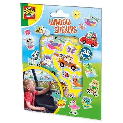Набор для творчества Ses Creative Веселі тварини (набор наклеек на окна) (02306S)