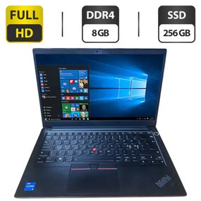 Ультрабук Б-клас Lenovo ThinkPad E14 Gen2 / 14" (1920x1080) IPS / Intel Core i5-1135G7 (4 (8) ядра по 4.2 GHz) / 8 GB DDR4 / 256 GB SSD / Intel Iris Xe Graphics / WebCam б/в