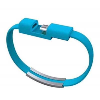 Дата кабель USB 2.0 AM to Micro 5P 0.2m браслет blue Extradigital (KBU1784) | Зображення 1
