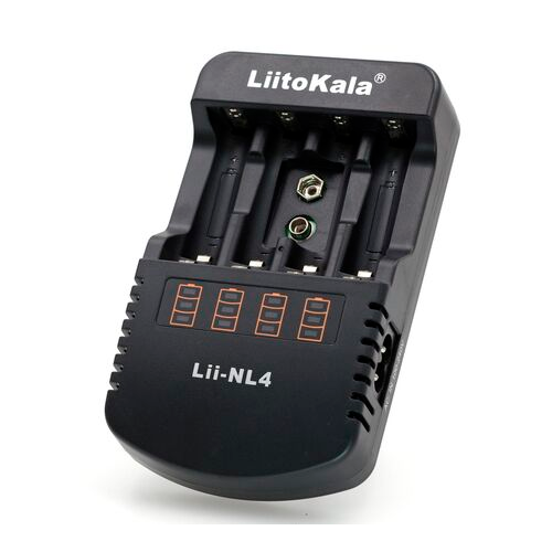 Универсальная зарядка для аккумуляторов LiitoKala Lii-NL4 4x-AA, AAA, 9 В Li-Ion, NiMH, NiCd | Зображення 1
