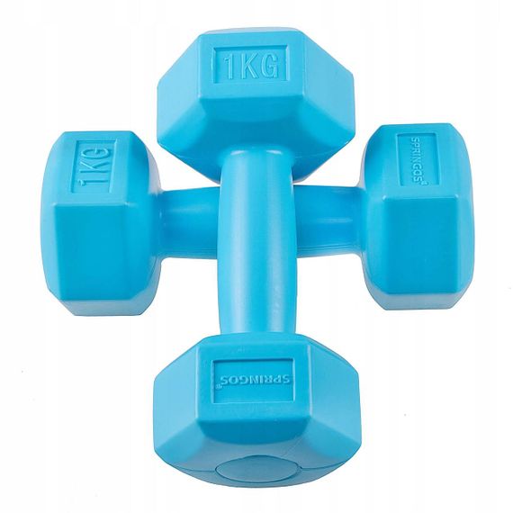 Гантели шестигранная форма 2 x 1 кг Springos Hex  FA1030 | Зображення 4