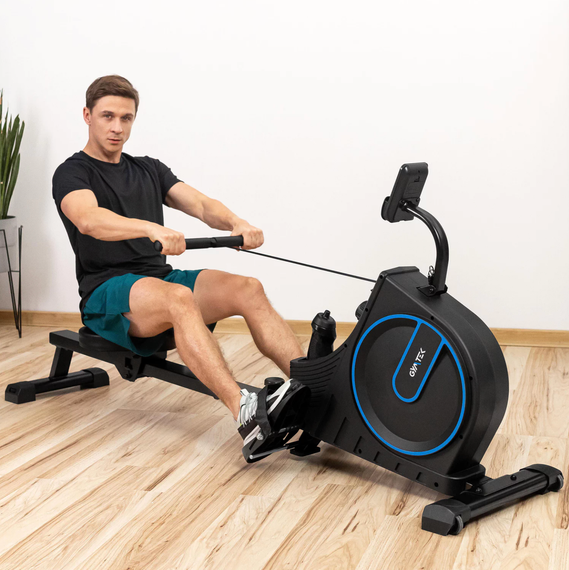 Гребний тренажер Gymtek XR1000 магнітний синій | Зображення 9